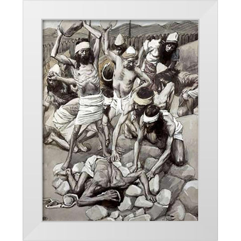 Sabbath Breaker Stoned White Modern Wood Framed Art Print by Tissot, James