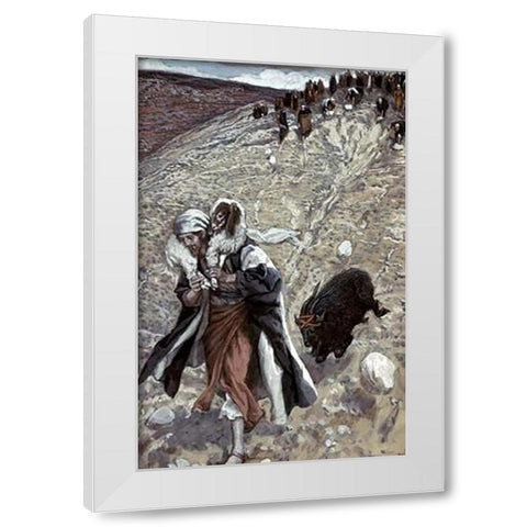 Scape-Goat White Modern Wood Framed Art Print by Tissot, James