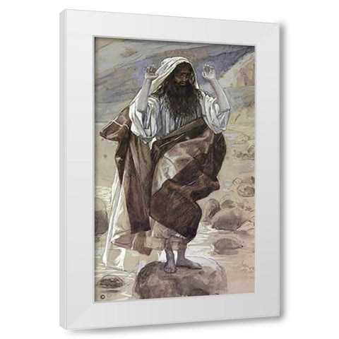 Thaddaus Or Jude White Modern Wood Framed Art Print by Tissot, James