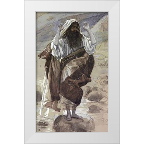 Thaddaus Or Jude White Modern Wood Framed Art Print by Tissot, James