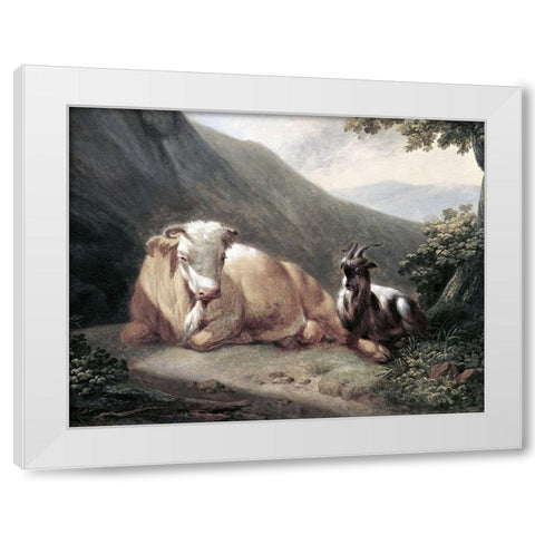 At Rest White Modern Wood Framed Art Print by Unknown