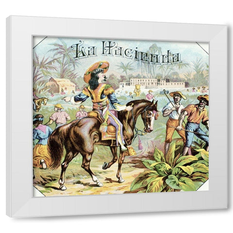 La Hacienda White Modern Wood Framed Art Print by Unknown