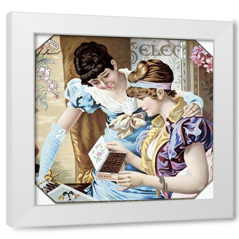 La Rosa White Modern Wood Framed Art Print by Unknown