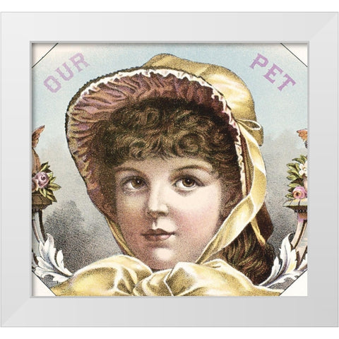 Our Pet White Modern Wood Framed Art Print by Unknown