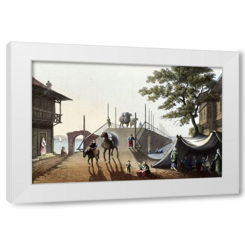 Ponte Piccolo From Interesting Views In Turkey White Modern Wood Framed Art Print by Unknown
