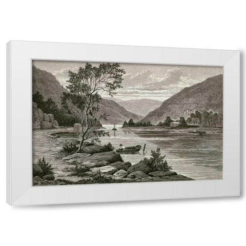 Ramapo River White Modern Wood Framed Art Print by Unknown