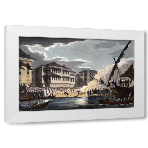 Terapiafrom Interesting Views In Turkey White Modern Wood Framed Art Print by Unknown