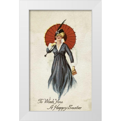 To Wish You a Happy Easter White Modern Wood Framed Art Print by Unknown