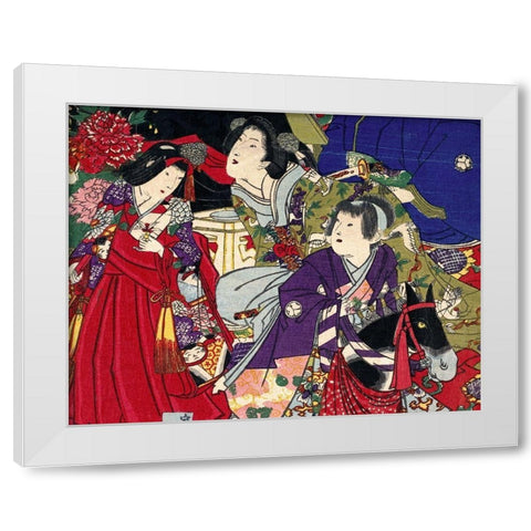 Tokugawa Ietsugu, Seventh Shogun, Ruled 1713-1716 White Modern Wood Framed Art Print by Unknown