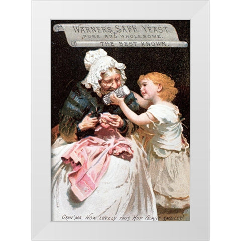 Warners Safe Yeast-Pure and Wholesome White Modern Wood Framed Art Print by Unknown