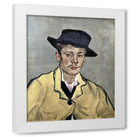 Portrait of Armand Roulin White Modern Wood Framed Art Print by Van Gogh, Vincent