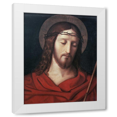 Ecce Homo White Modern Wood Framed Art Print by Veit, Philipp