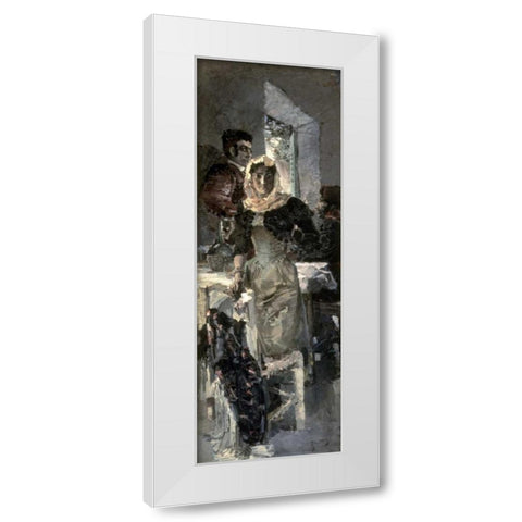 Spain White Modern Wood Framed Art Print by Vrubel, Mihail Aleksandrovic