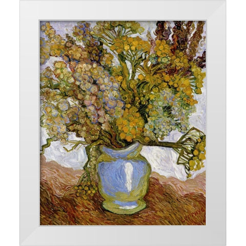 Goldenrod White Modern Wood Framed Art Print by Agasaryen, Serguey