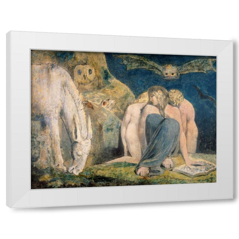 Hecatate White Modern Wood Framed Art Print by Blake, William