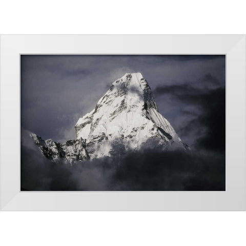 Music Making Angel with Lute White Modern Wood Framed Art Print by Da Forli, Melozzo