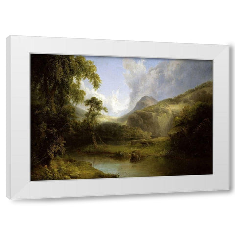 Ben Lomond White Modern Wood Framed Art Print by Doughty, Thomas