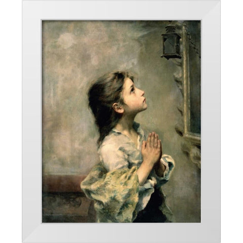 Girl White Modern Wood Framed Art Print by Ferruzzi, Roberto