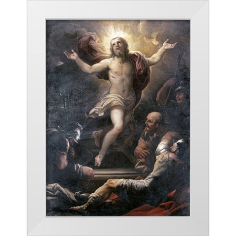 The Resurrection White Modern Wood Framed Art Print by Giordano, Luca