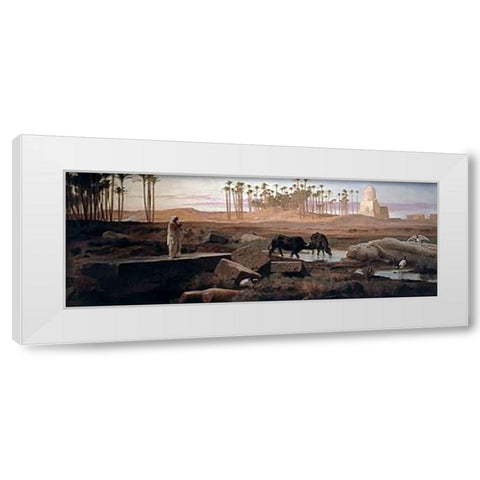 Memphis White Modern Wood Framed Art Print by Goodall, Frederick