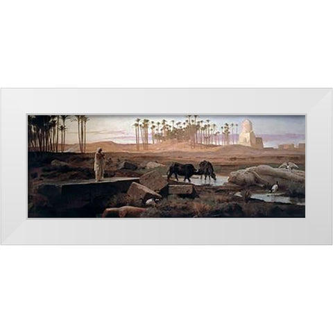 Memphis White Modern Wood Framed Art Print by Goodall, Frederick