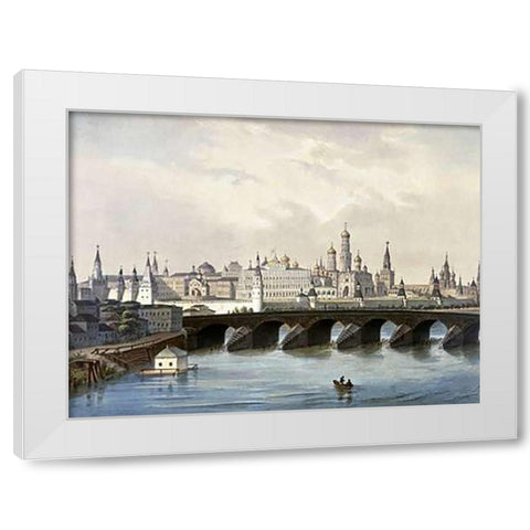 Kremlin (From Moscow and the Suburbs) White Modern Wood Framed Art Print by Indeytzev, Dmitry Sergeevich