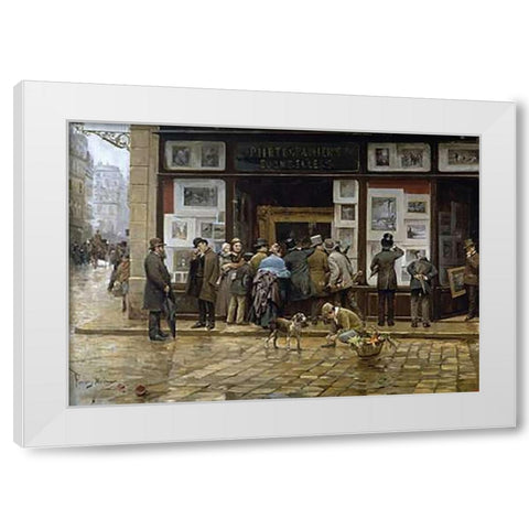 An ExVintageition of Photography White Modern Wood Framed Art Print by Ferrer