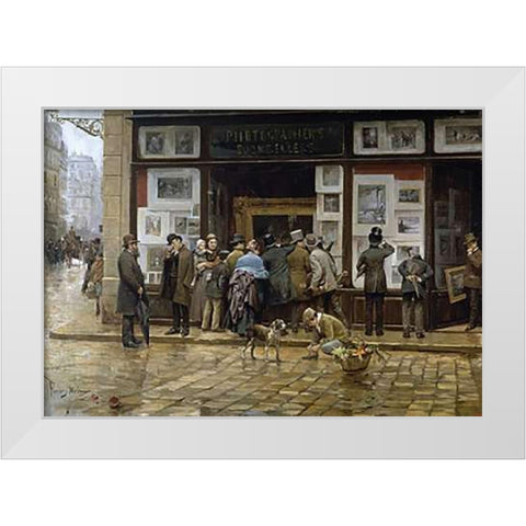 An ExVintageition of Photography White Modern Wood Framed Art Print by Ferrer