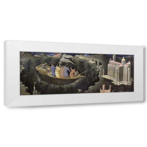 Miracle Of St. Niccolo White Modern Wood Framed Art Print by Monaco, Lorenzo