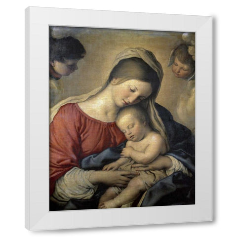 A Christian Allegory White Modern Wood Framed Art Print by Provost, Jan