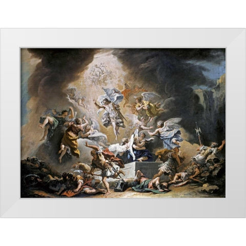 The Resurrection White Modern Wood Framed Art Print by Ricci, Sebastiano
