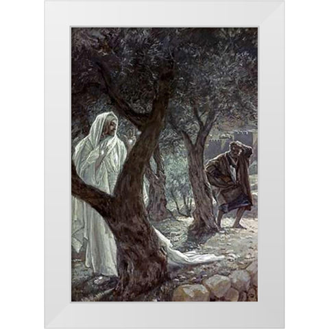 Museumist Appearing to Peter White Modern Wood Framed Art Print by Tissot, James