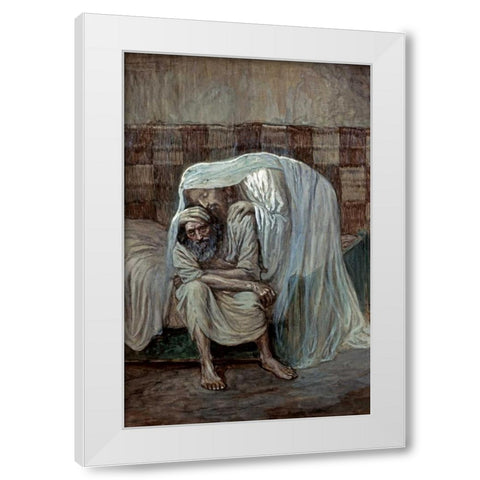 God is Near the Afflicted White Modern Wood Framed Art Print by Tissot, James Jacques