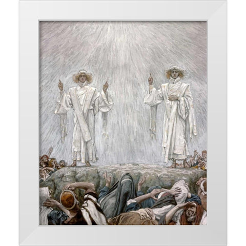 The Ascension White Modern Wood Framed Art Print by Tissot, James Jacques