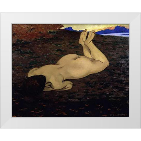 The Spring White Modern Wood Framed Art Print by Vallotton, Felix