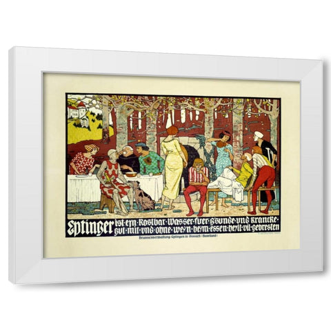 Eptinger White Modern Wood Framed Art Print by Mangold, Burkhard