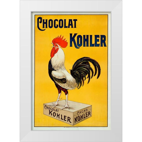 Chocolat Kohler White Modern Wood Framed Art Print by Unknown
