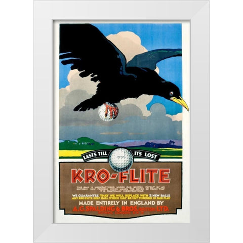 Kro-Flite White Modern Wood Framed Art Print by Unknown