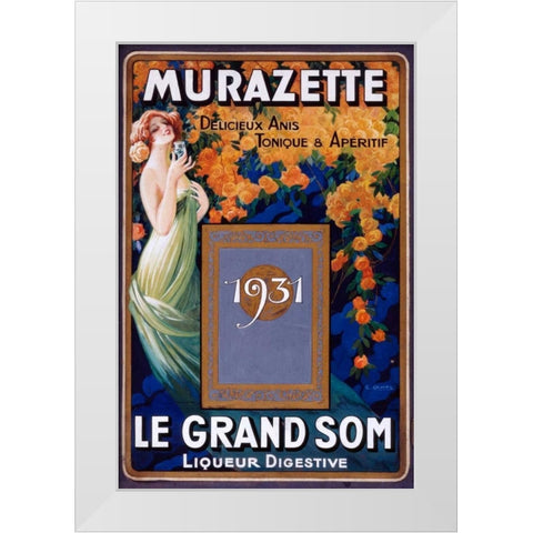 Murazette White Modern Wood Framed Art Print by Camps, Gaspar
