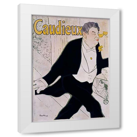 P Sescau / Photographe White Modern Wood Framed Art Print by Toulouse-Lautrec, Henri