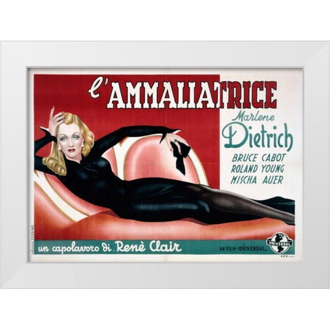 Lâ€™Ammaliatrice White Modern Wood Framed Art Print by Vargas, Alberto