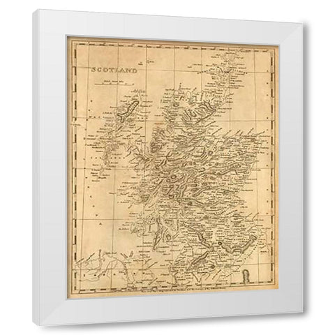 Scotland, 1812 White Modern Wood Framed Art Print by Arrowsmith, Aaron
