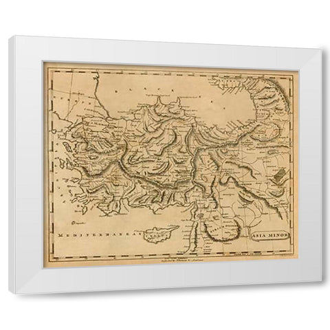 Asia Minor, 1812 White Modern Wood Framed Art Print by Arrowsmith, Aaron