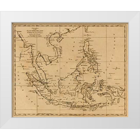 East India Islands, 1812 White Modern Wood Framed Art Print by Arrowsmith, Aaron