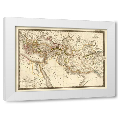 LEmpire dAlexandre, 1822 White Modern Wood Framed Art Print by Brue, Adrien Hubert