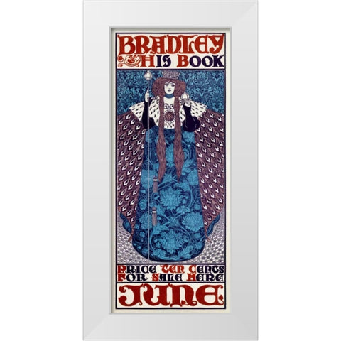 Bradley/His Book/June White Modern Wood Framed Art Print by Bradley, William H.