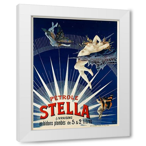 Petrole Stella White Modern Wood Framed Art Print by Gray, H.