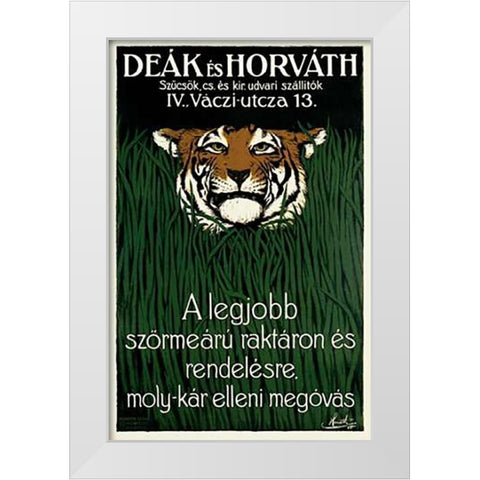 Deak es Horvath White Modern Wood Framed Art Print by Horvath