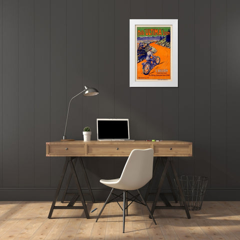Moto â€œUltimaâ€ White Modern Wood Framed Art Print by Unknown