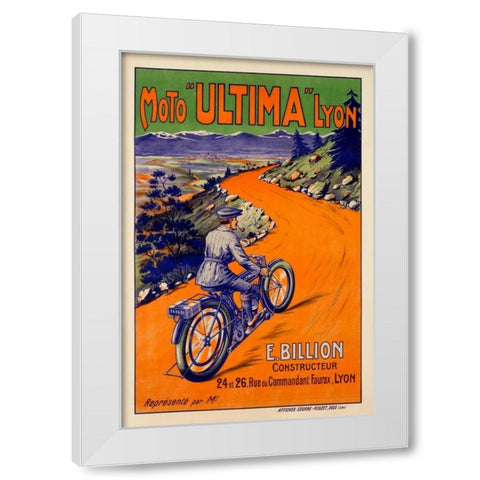 Moto â€œUltimaâ€ White Modern Wood Framed Art Print by Unknown